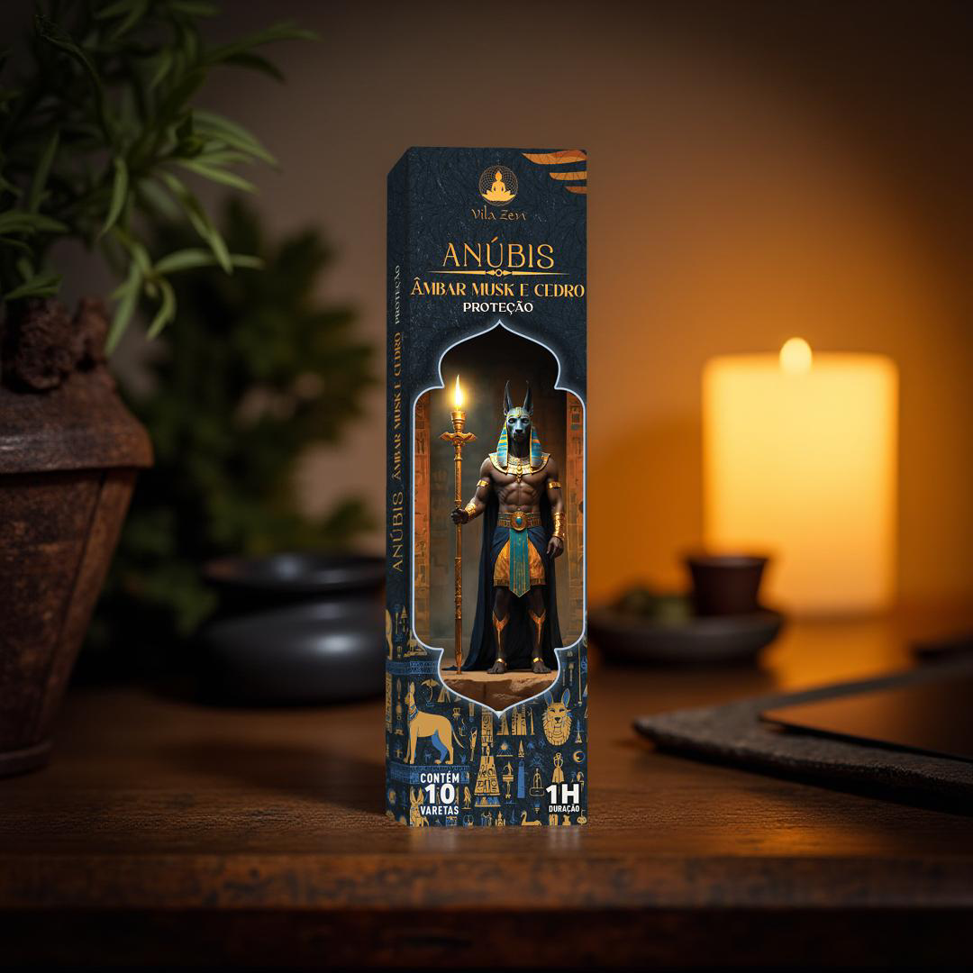 Incenso Vila Zen - Linha Egípcios - Anúbis