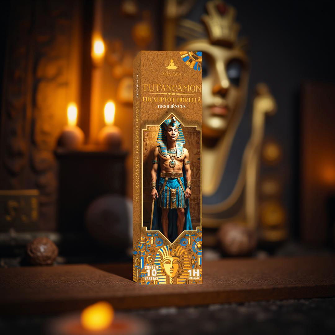 Incenso Vila Zen - Linha Egípcios - Tutancâmon