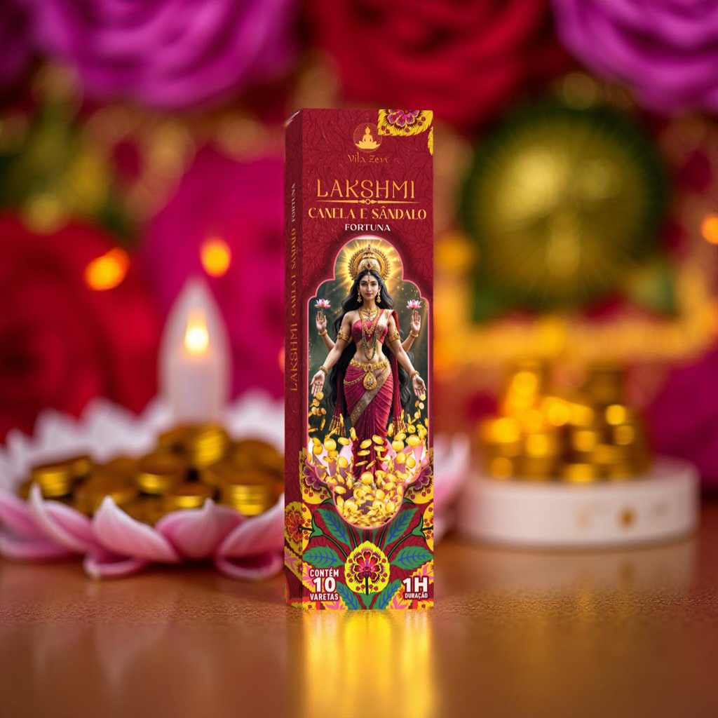 Incenso Vila Zen - Linha Deuses Hindus - Lakshmi