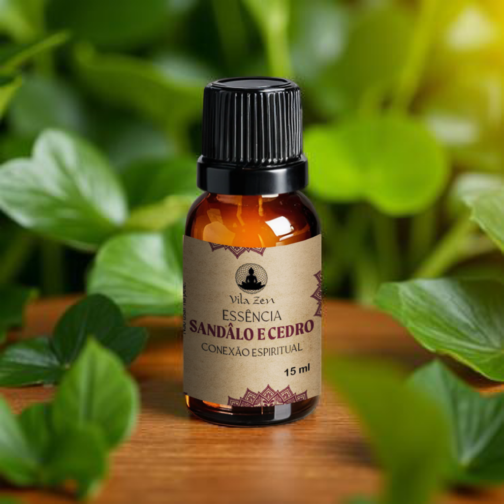 Essência Aromática Vila Zen - Sândalo e Cedro - 15 ml