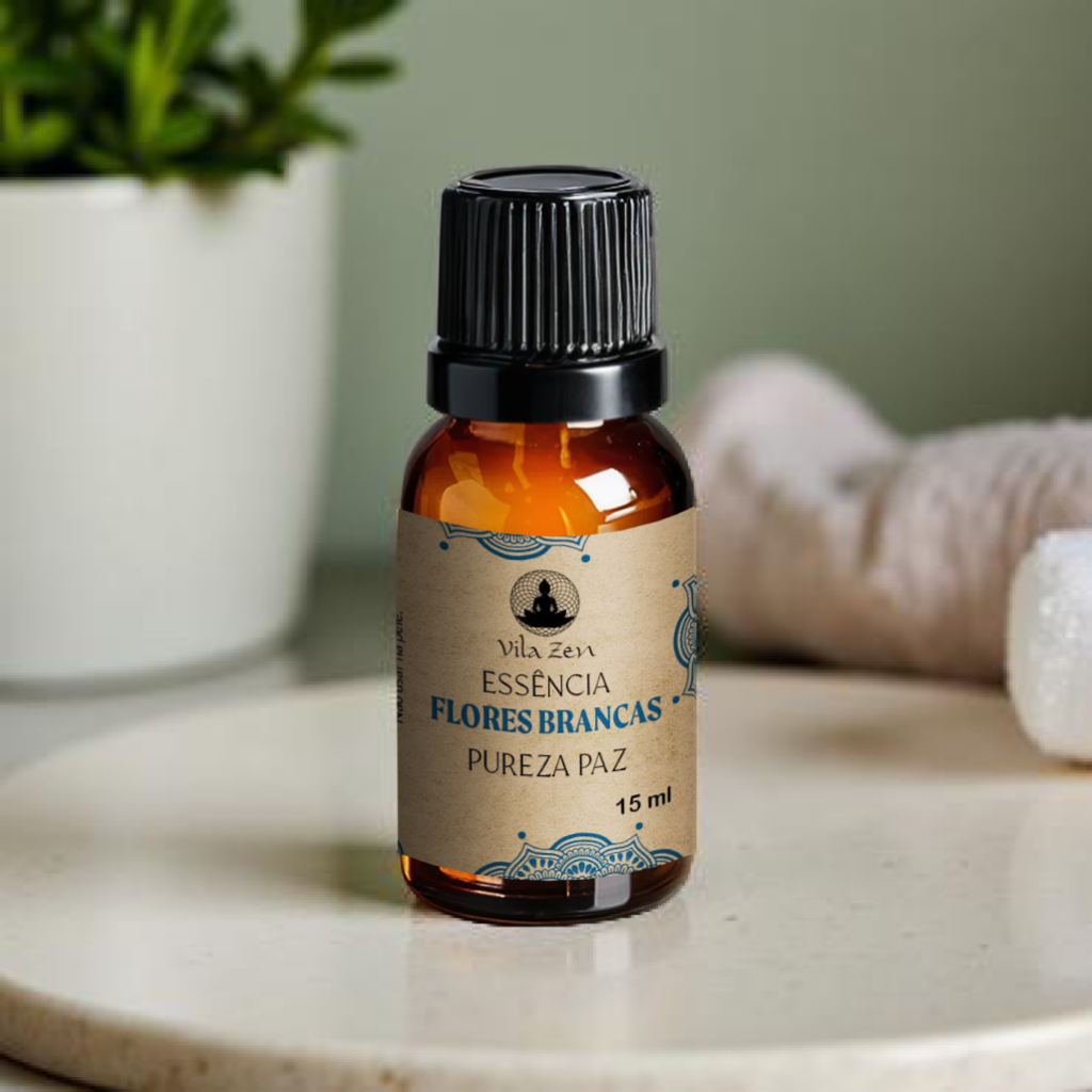 Essência Aromática Vila Zen - Flores Brancas - 15 ml