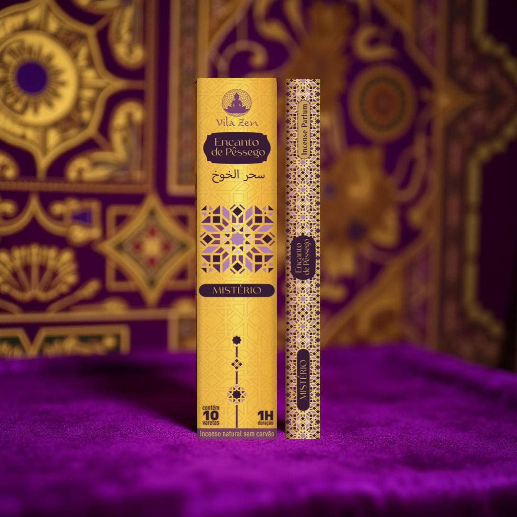 Incenso Vila Zen Linha Árabe - Encanto de Pêssego