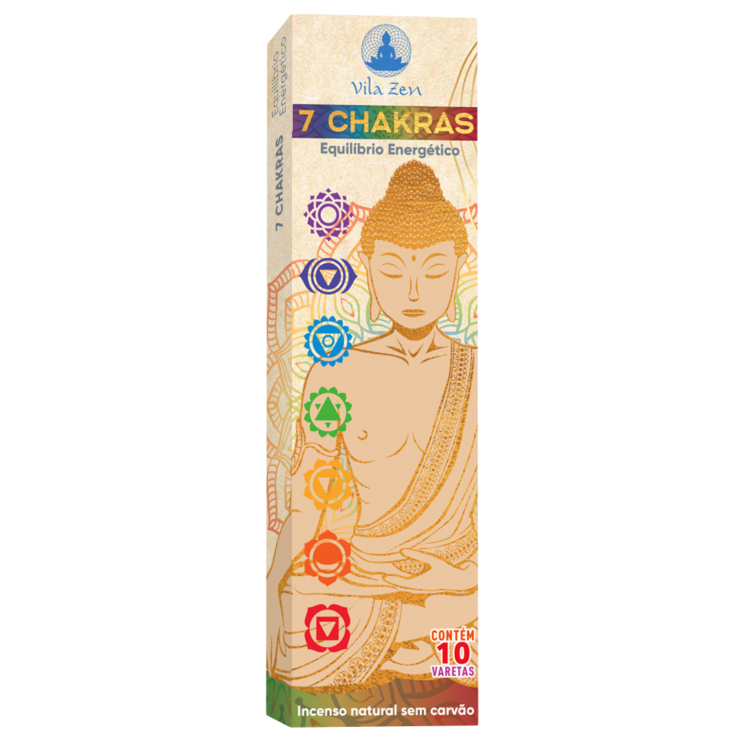 Incenso Natural Vila Zen - 7 Chakras