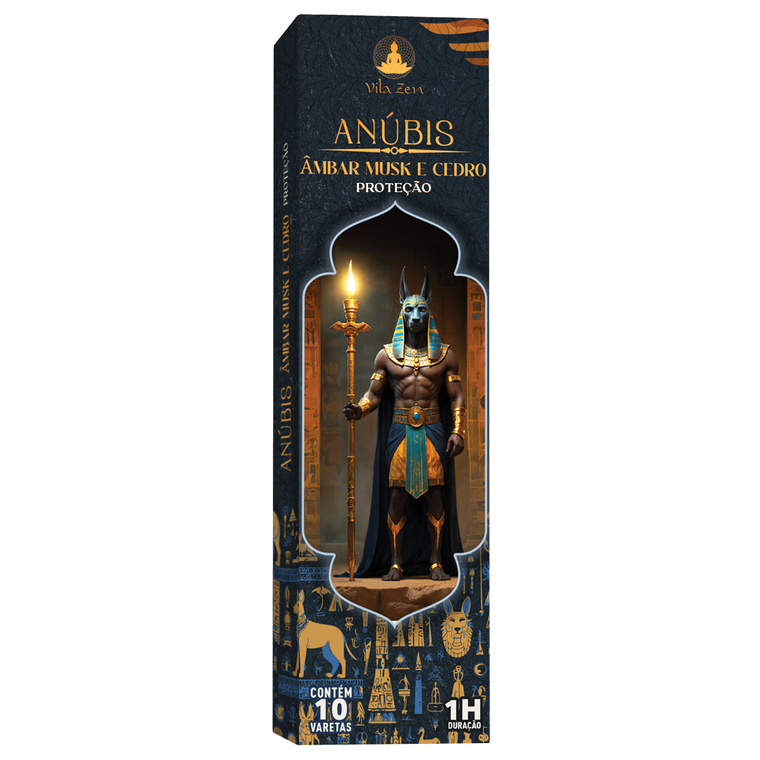 Incenso Vila Zen - Linha Egípcios - Anúbis