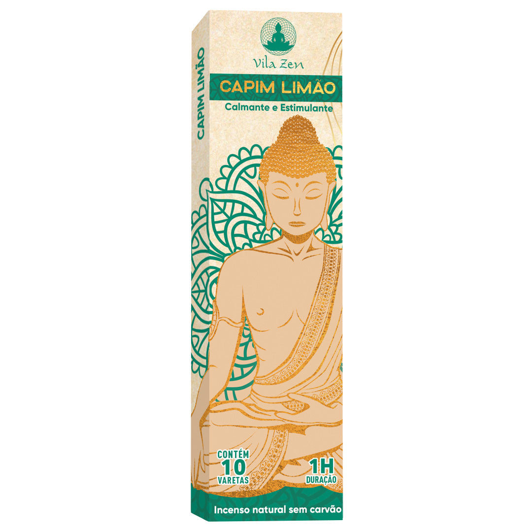 Incenso Natural Vila Zen - Capim Limão