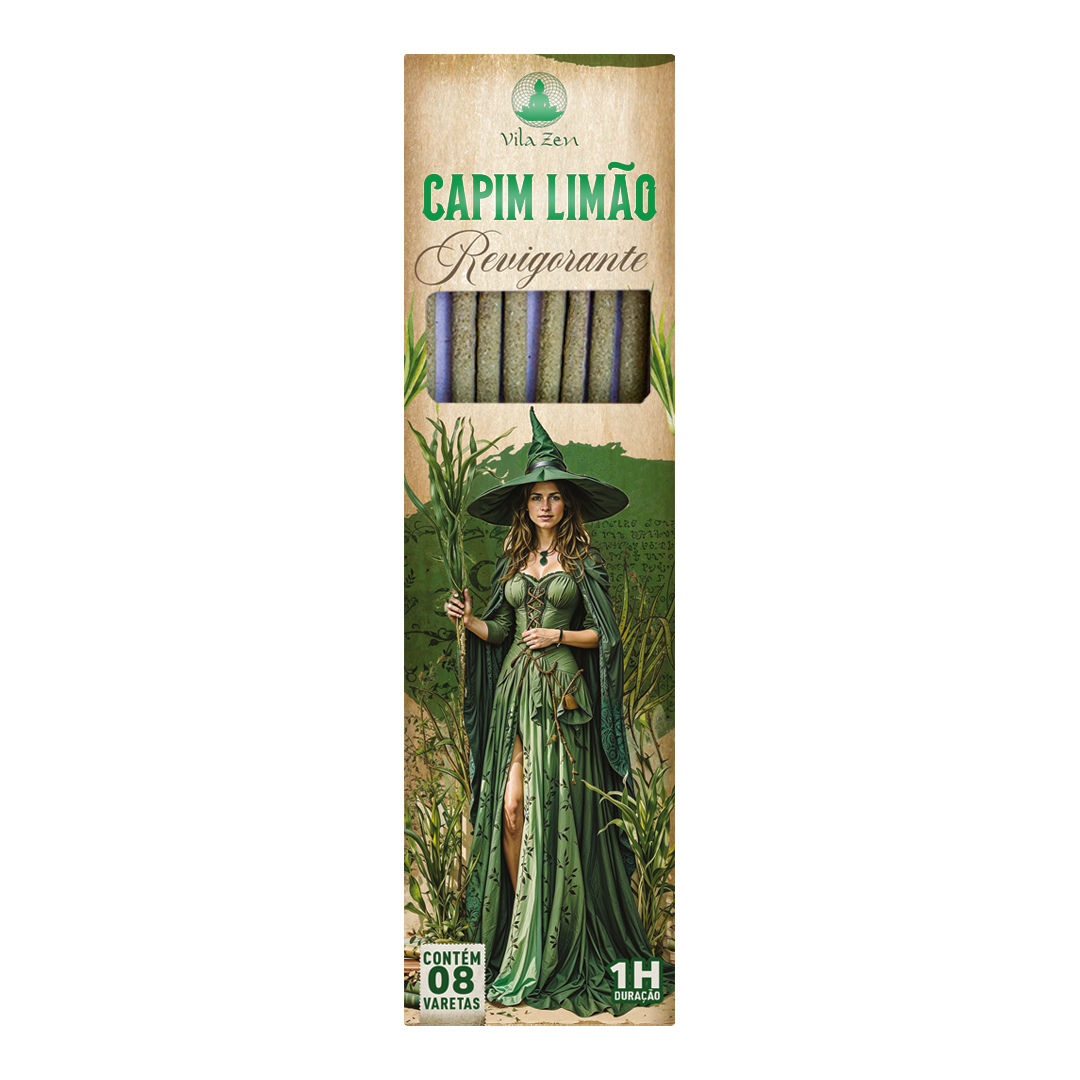 Incenso Vila Zen Linha Mística - Capim Limão