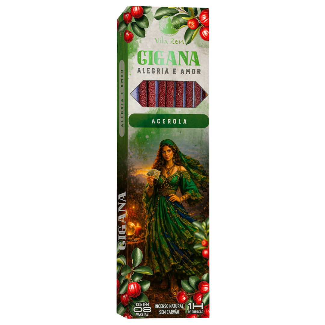 Incenso Vila Zen Linha Umbanda - Cigana - Acerola