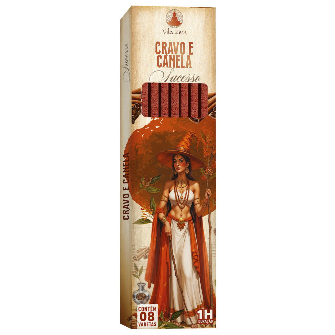 Incenso Vila Zen Linha Mística - Cravo e Canela