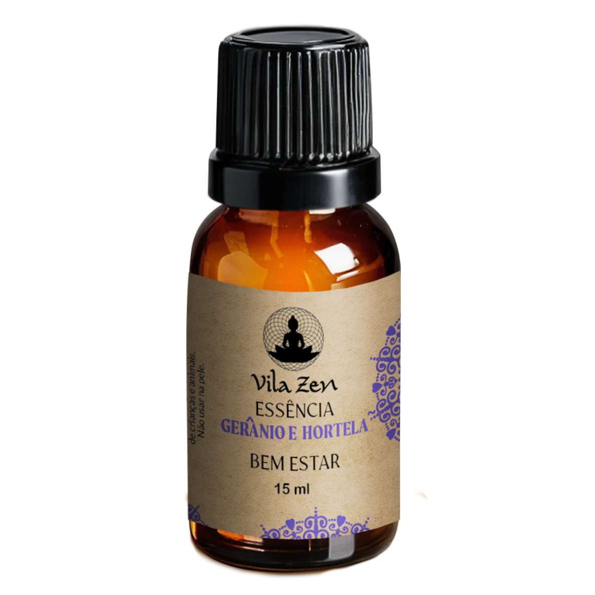 Essência Aromática Vila Zen - Gerânio e Hortelã - 15 ml