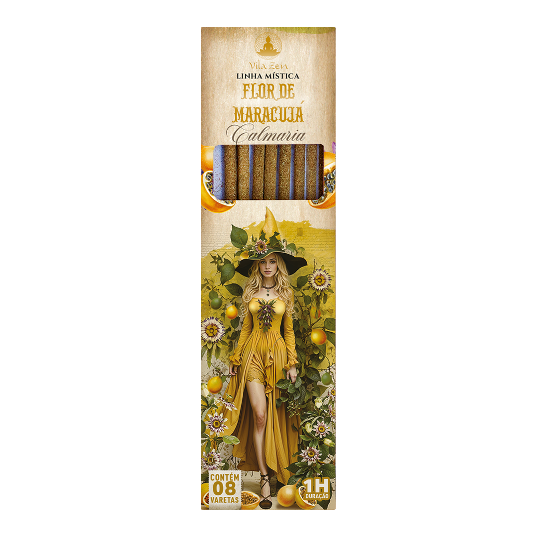 Incenso Vila Zen Linha Mística - Flor de Maracujá