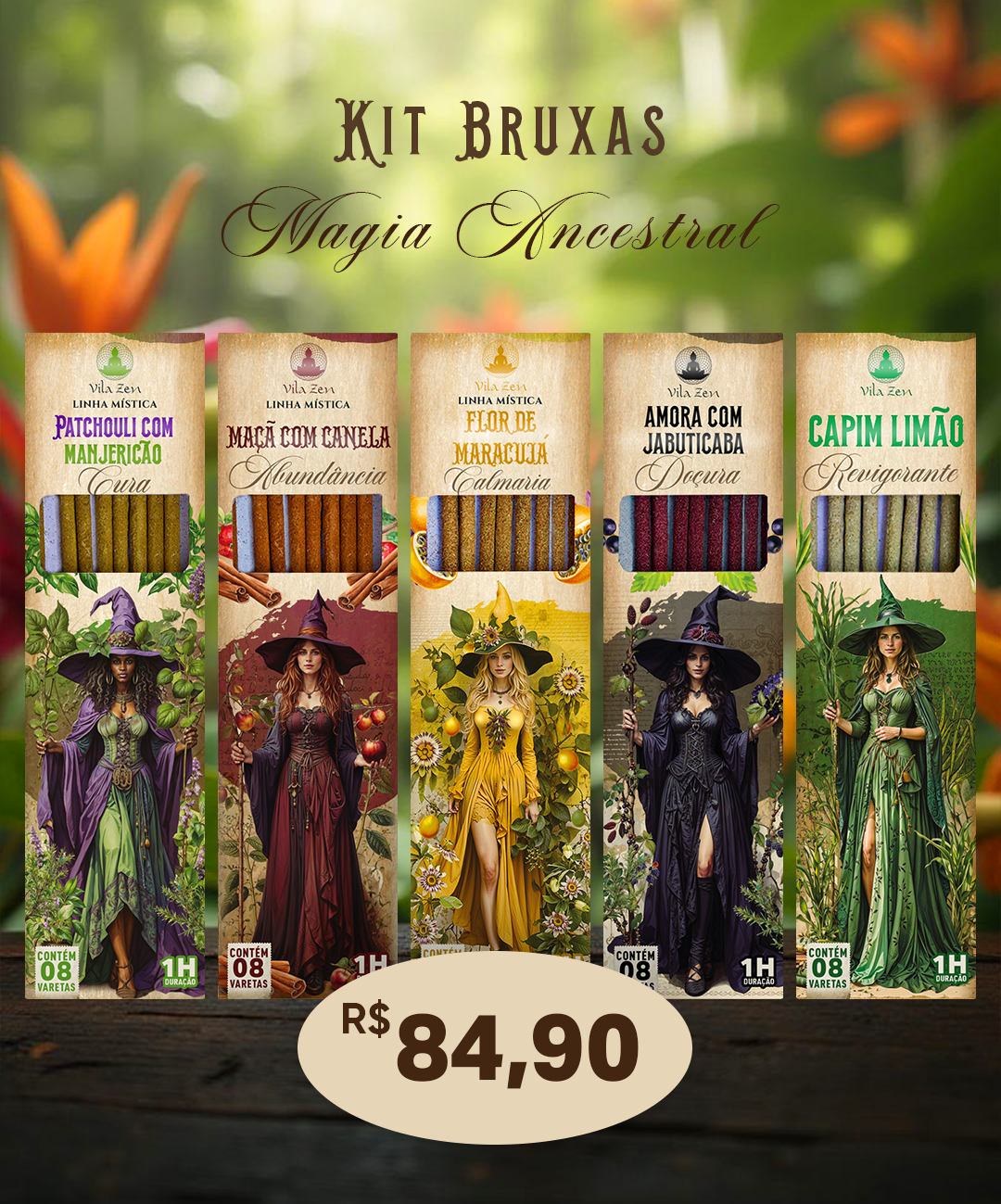 Kit 5 Bruxas - Magia Ancestral