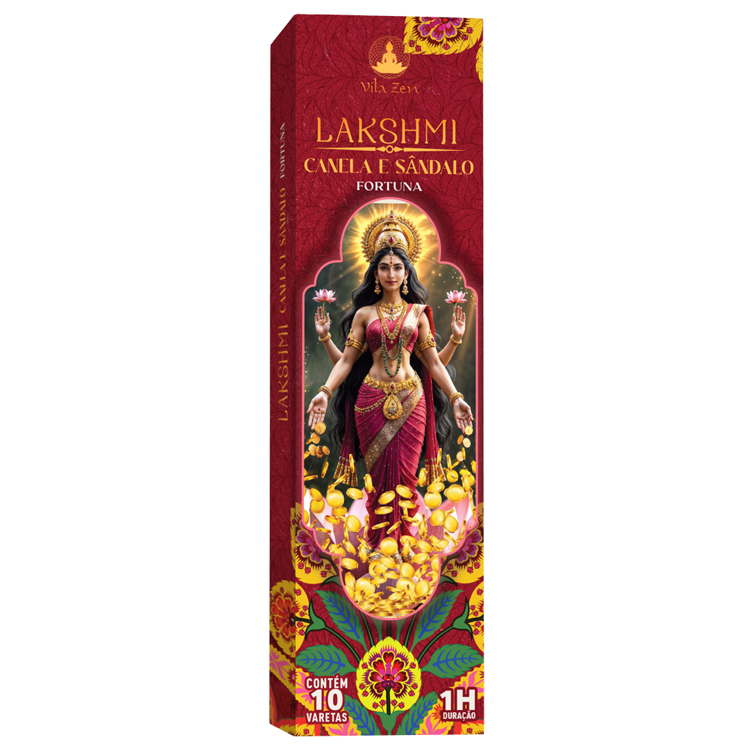 Incenso Vila Zen - Linha Deuses Hindus - Lakshmi