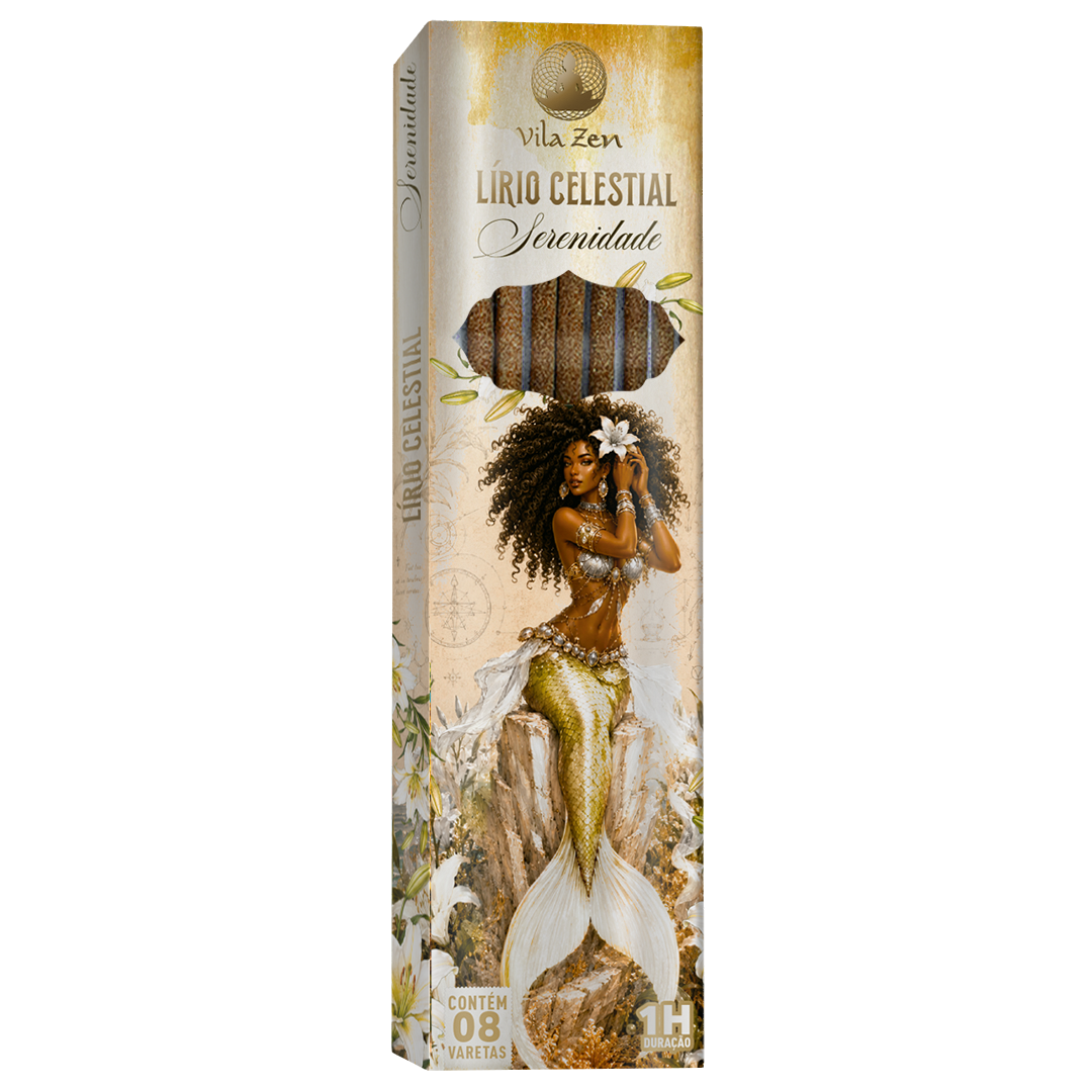 Incenso Vila Zen Linha Encanto das Águas - Lírio Celestial