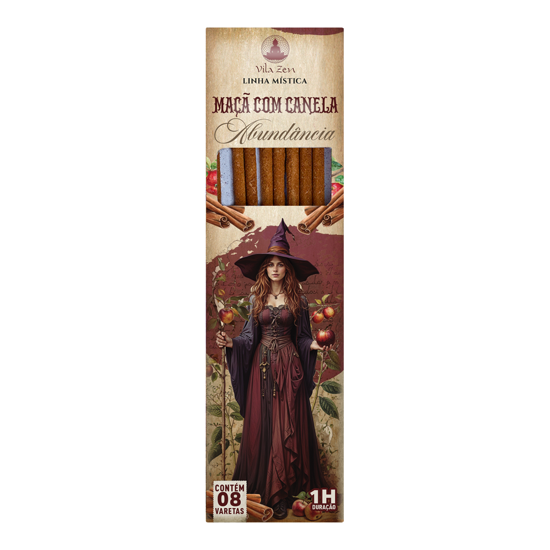 Incenso Vila Zen Linha Mística - Maçã com Canela