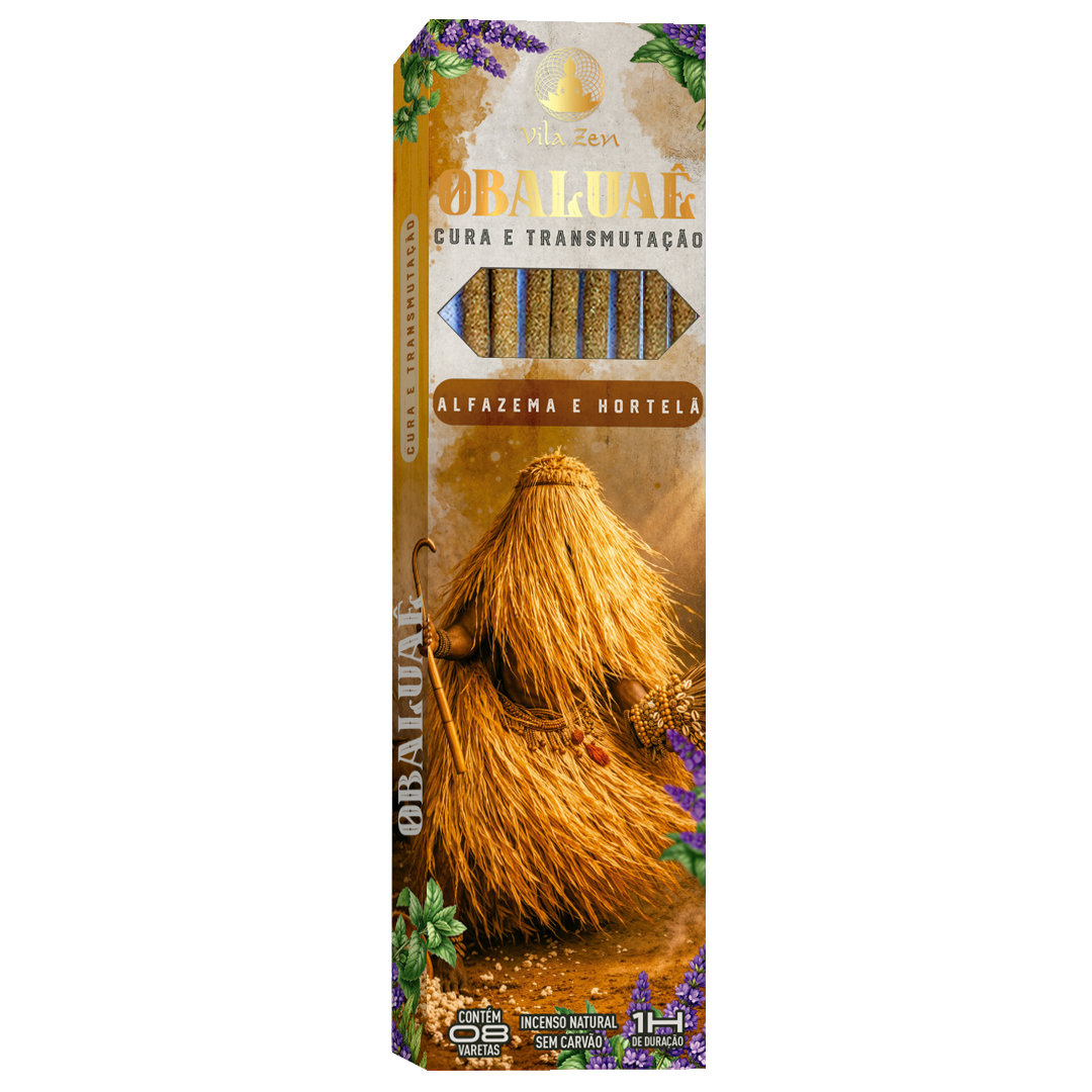 Incenso Vila Zen Linha Umbanda - Obaluaê - Alfazema e Hortelã
