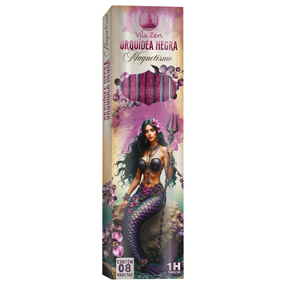 Incenso Vila Zen Linha Encanto das Águas - Orquídea Negra