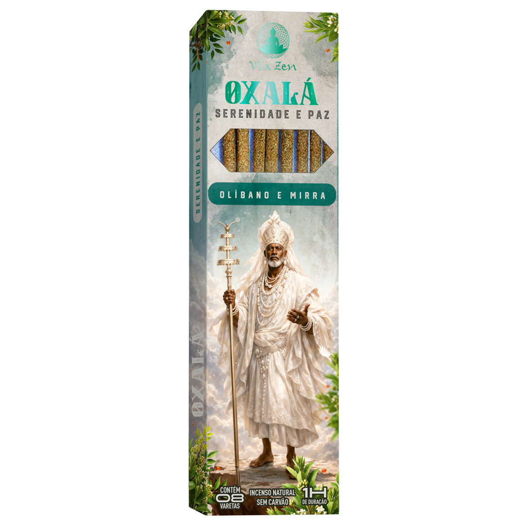 Incenso Vila Zen Linha Umbanda - Oxalá - Olíbano e Mirra