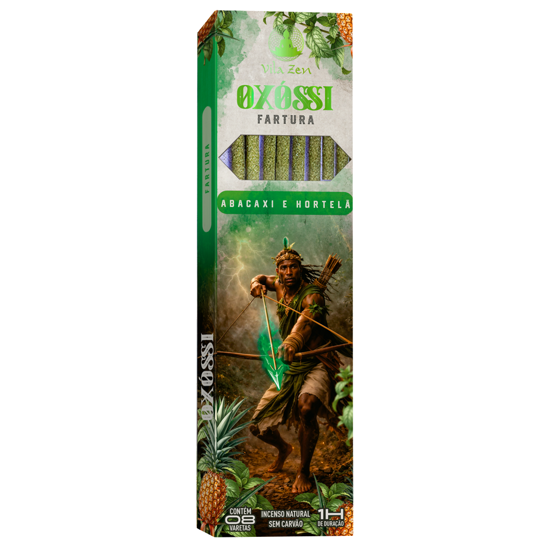 Incenso Vila Zen Linha Umbanda - Oxóssi - Abacaxi e Hortelã