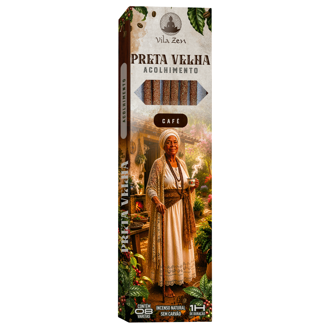 Incenso Vila Zen Linha Umbanda - Preta Velha - Café