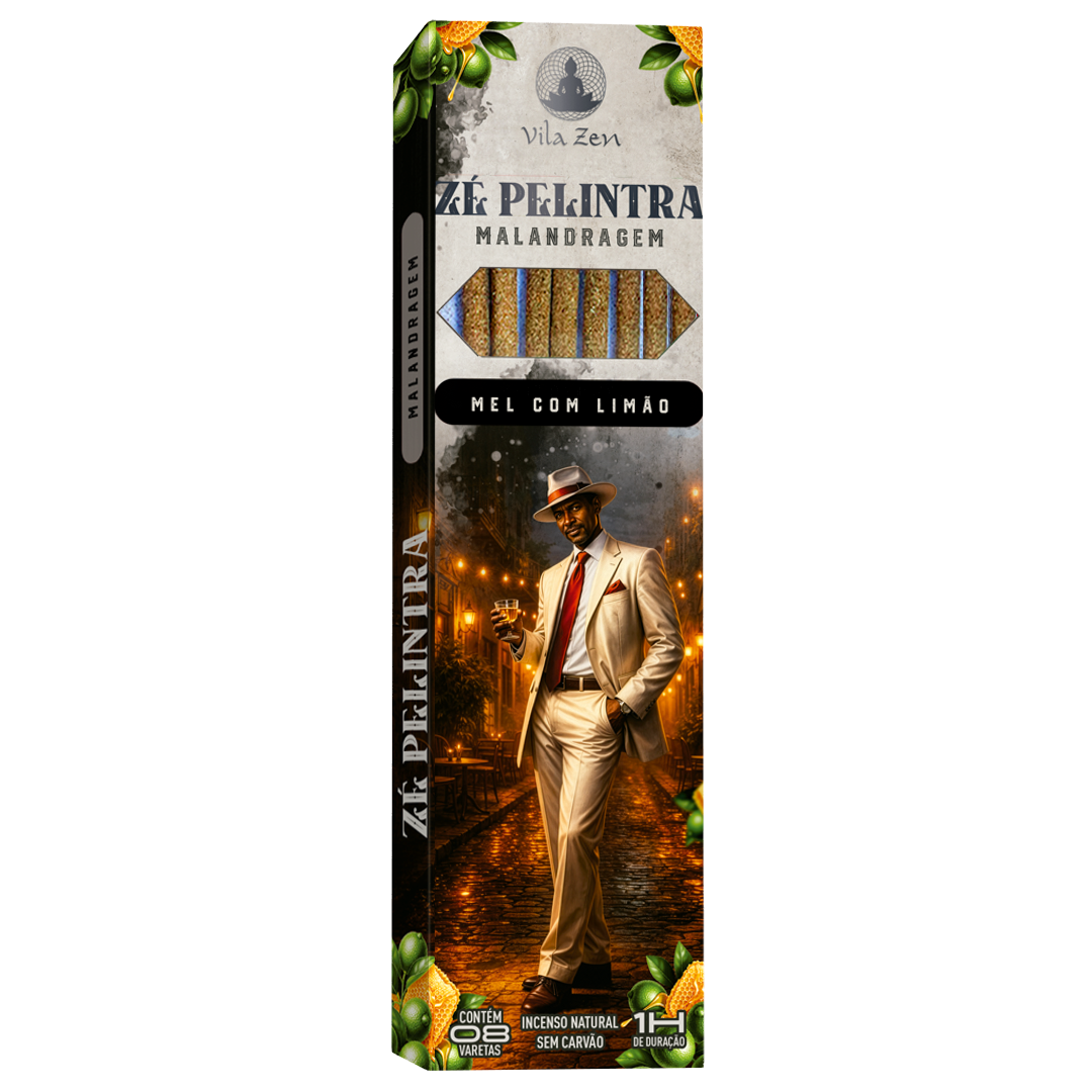 Incenso Vila Zen Linha Umbanda - Zé Pelintra - Mel com Limão