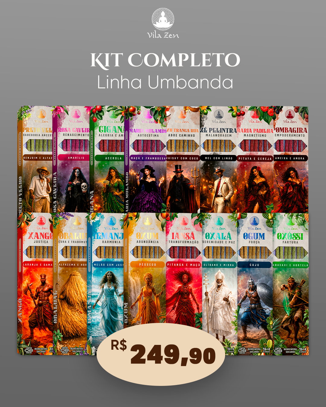 Kit Linha Umbanda Completo