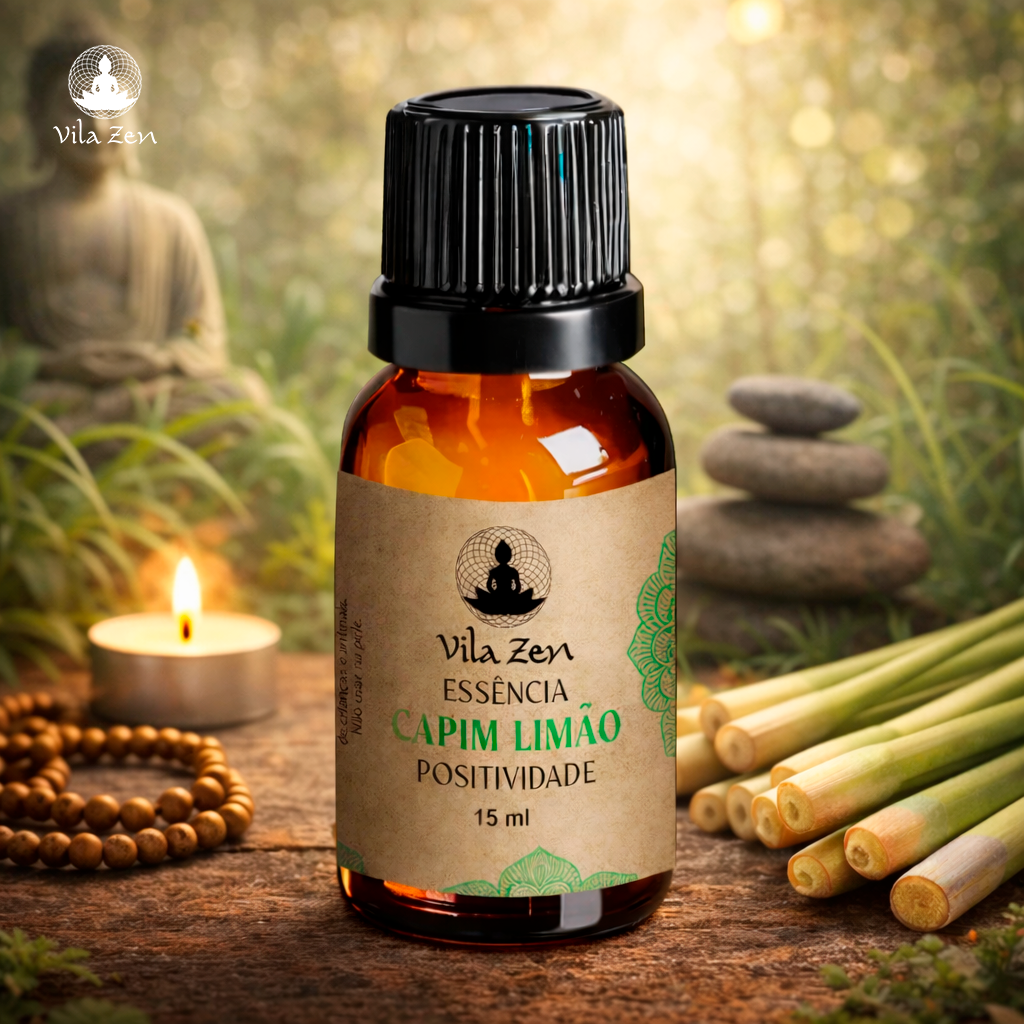 Essência Aromática Vila Zen - Capim Limão - 15 ml