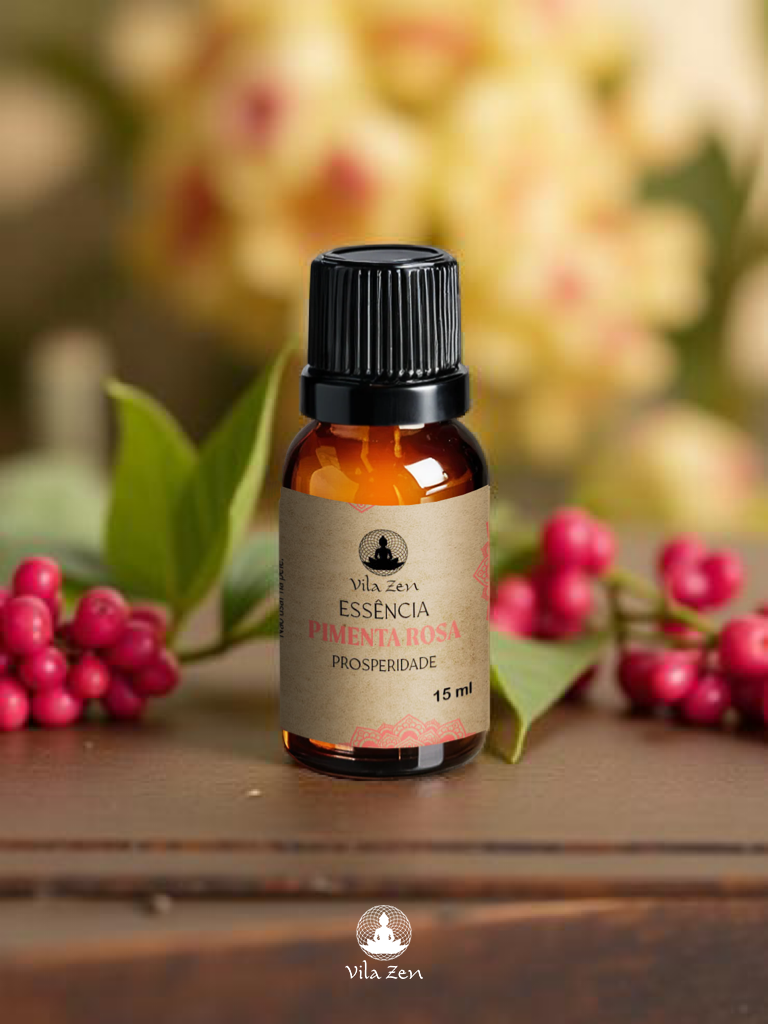 Essência Aromática Vila Zen - Pimenta Rosa - 15 ml