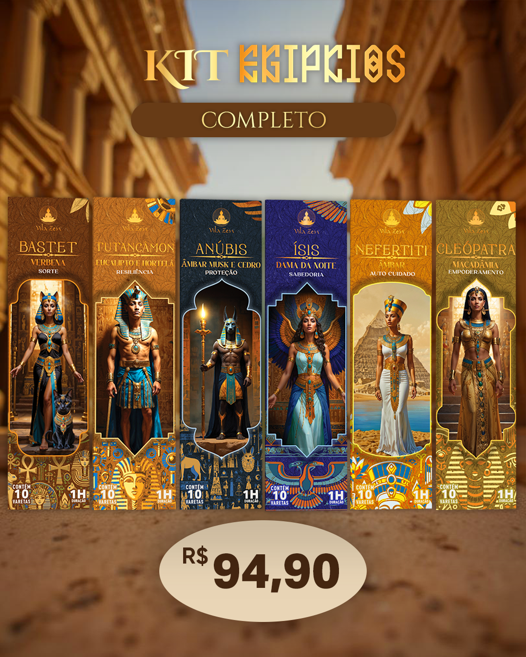 Kit Egípcios Completo
