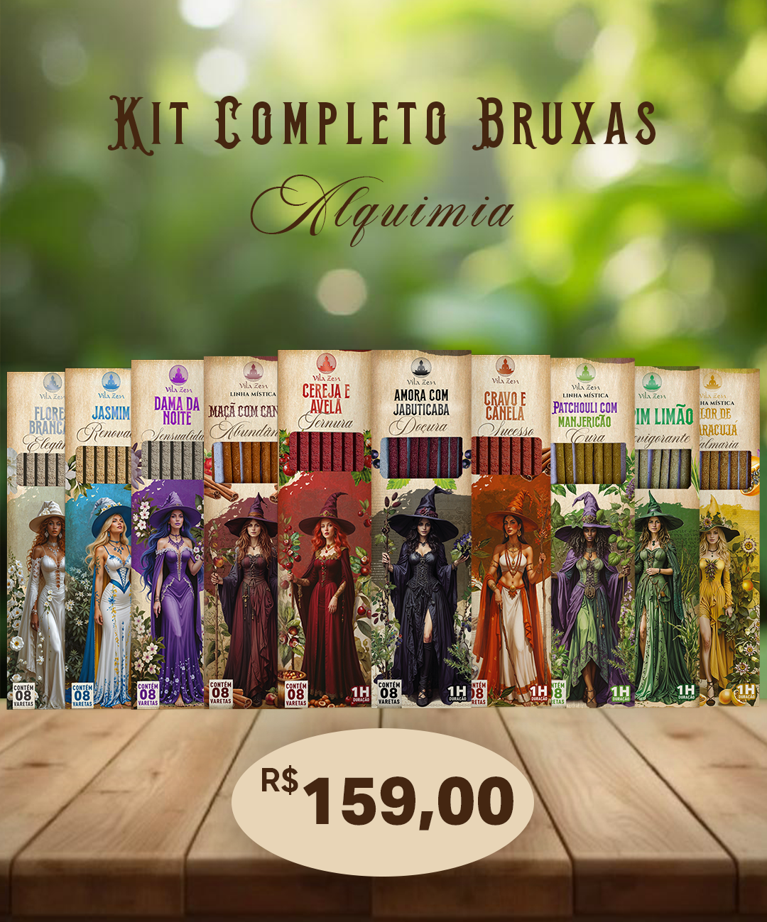 Kit Completo 10  Bruxas - Alquimia