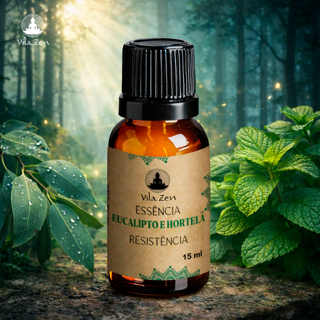Essência Aromática Vila Zen - Eucalipto e Hortelã - 15 ml