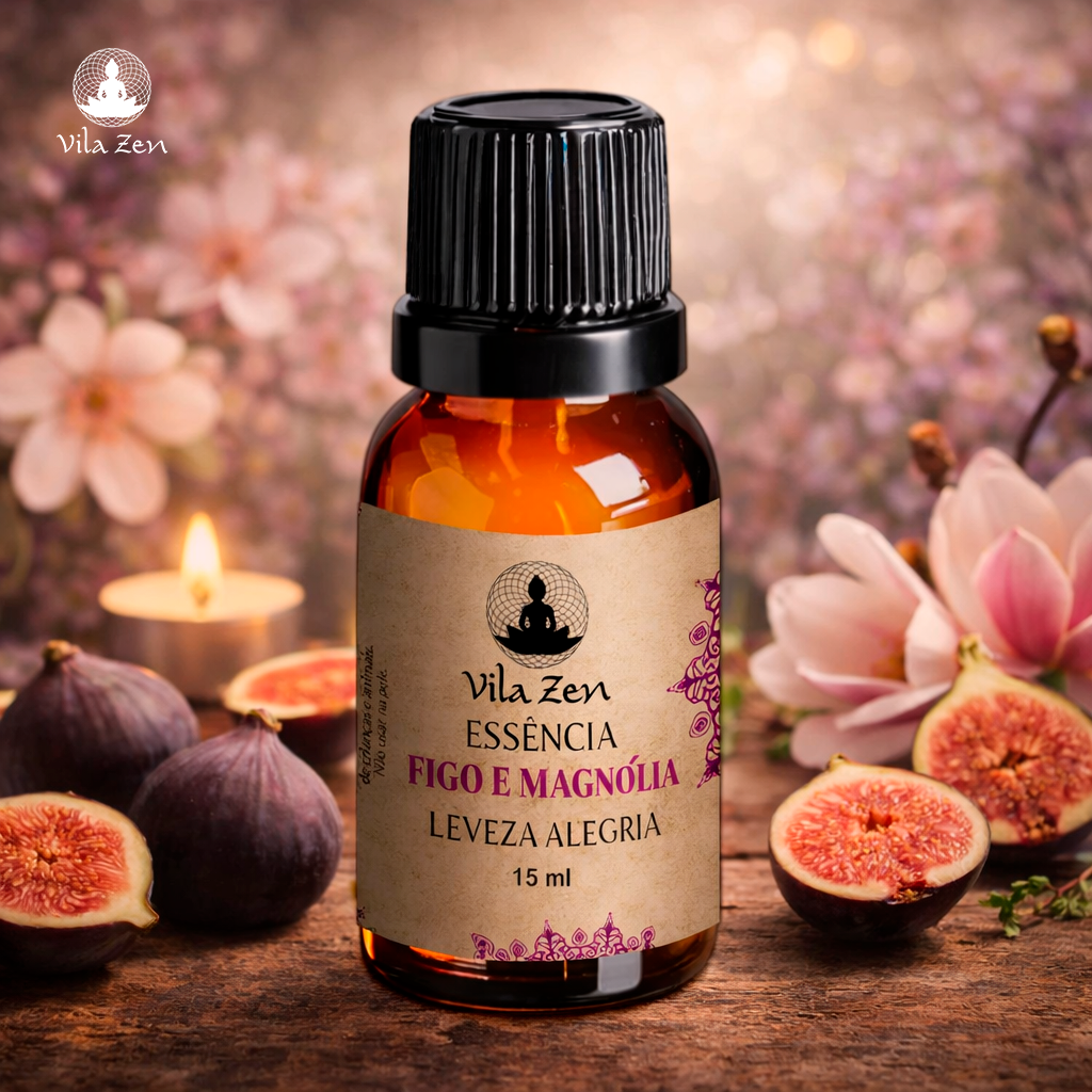 Essência Aromática Vila Zen - Figo e Magnólia - 15 ml