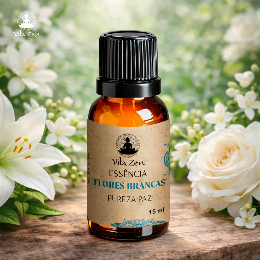 Essência Aromática Vila Zen - Flores Brancas - 15 ml