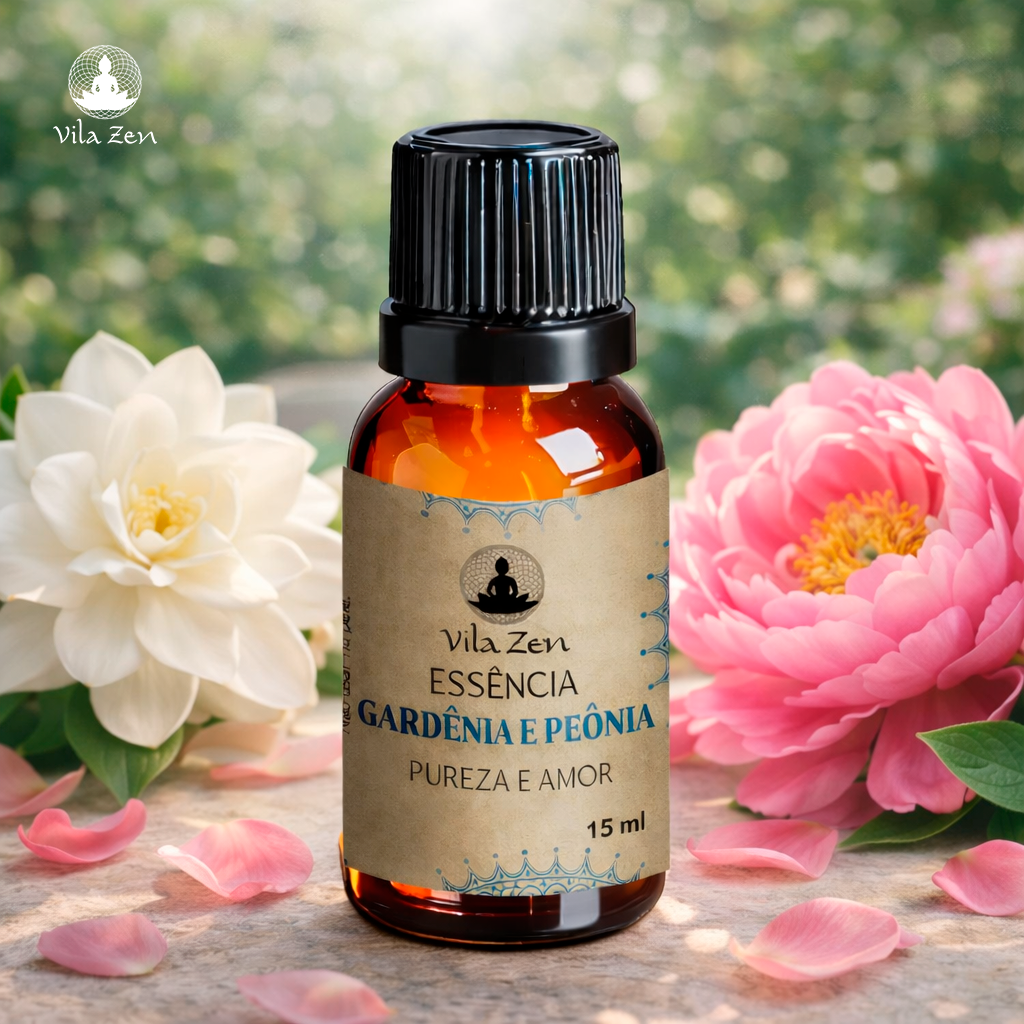 Essência Aromática Vila Zen - Gardênia e Peônia - 15 ml